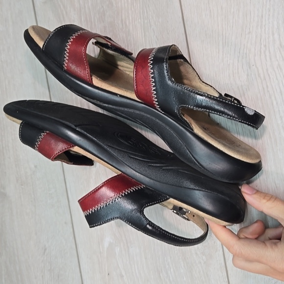 SAS Women Hook&loop Leatger Strappy Sandals Shoes Sz 8.5M - Picture 9 of 14